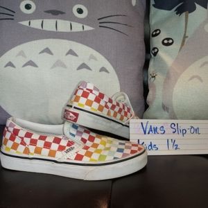 Vans Rainbow Checkerboard Slipon